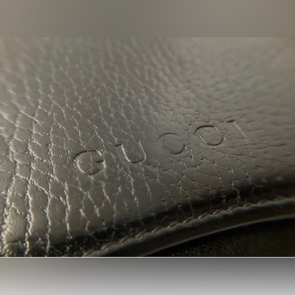 GUCCI VINTAGE GUCCISSIMA GG CANVAS LEATHER LONG WALLET BLACK - Picture 14 of 16
